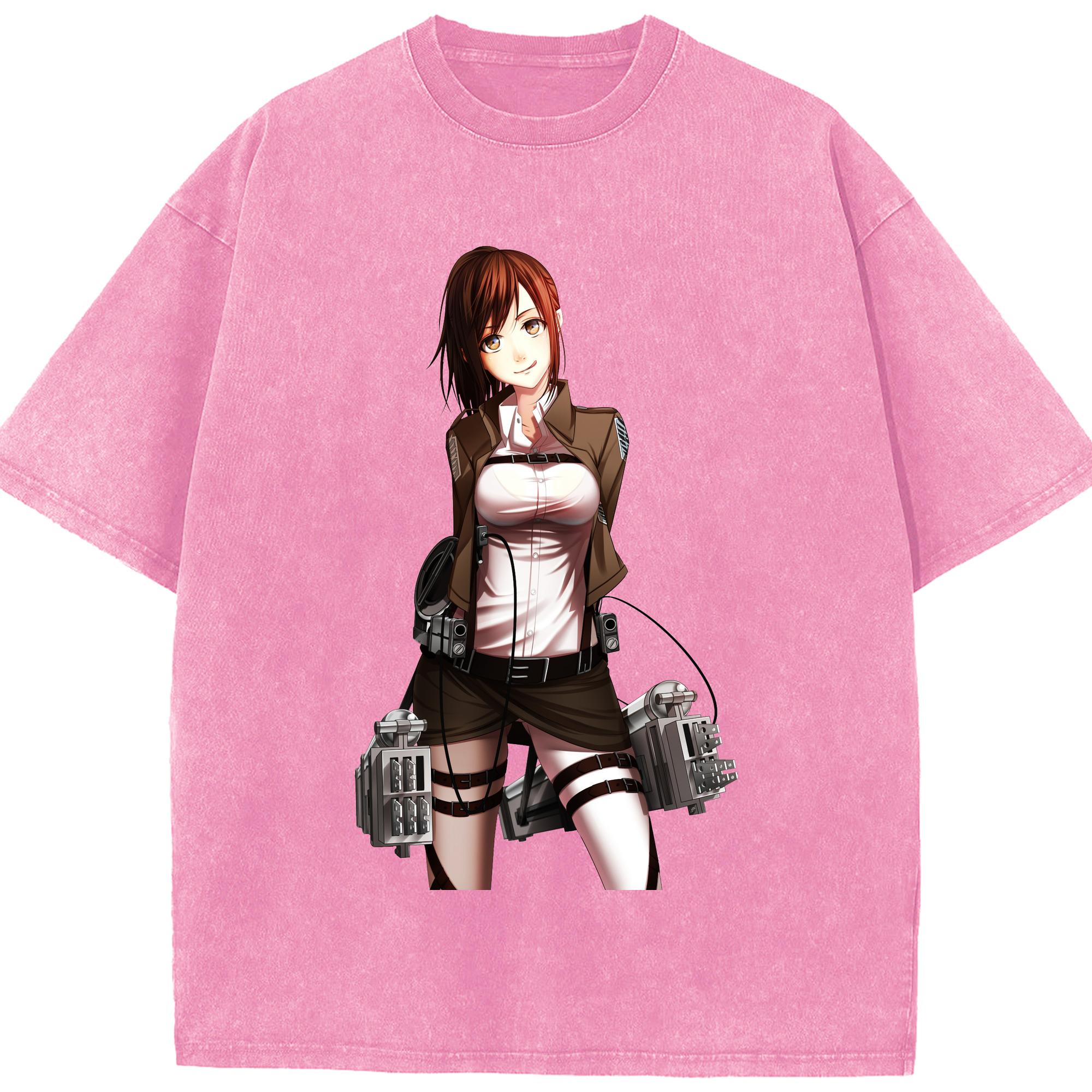 （画像用） 進撃の巨人 サシャ·ブラウス Attack on Titan Sasha Blaus 綿100% ヴィンテージ風 半袖Tシャツ（フロントプリント）